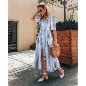 zara printed linen blend knotted dress ZARA NEW WOMAN SS24 PRINTED LINEN BLEND KNOTTED DRESS MULTICOLORED